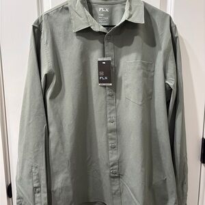 Men's Green Dress Shirt